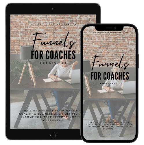 Mockup for Funnel For Coaches PDF